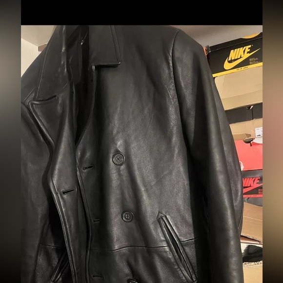 Banana Republic Other - Mens Leather PeaCoat